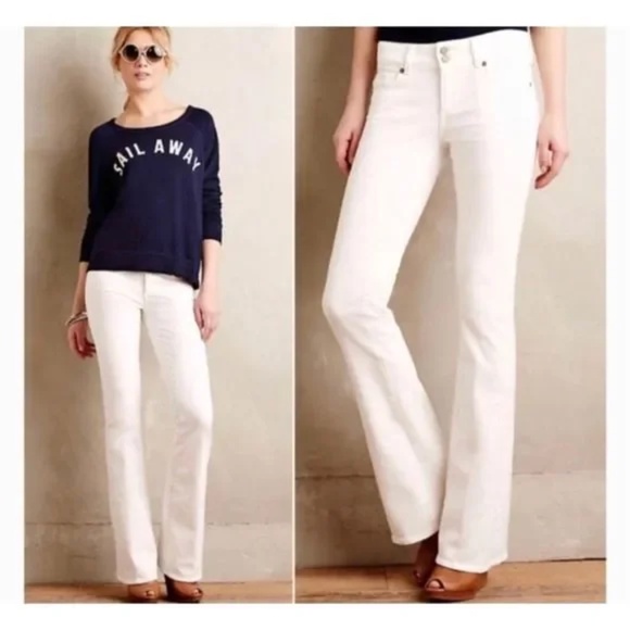 NWT Paige Skyline boot white jean  - size 28 - Picture 1 of 4